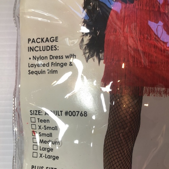 NWT Charades Fashion Flapper Halloween Costume Women’s Small Bonus Accessories - Picture 6 of 16